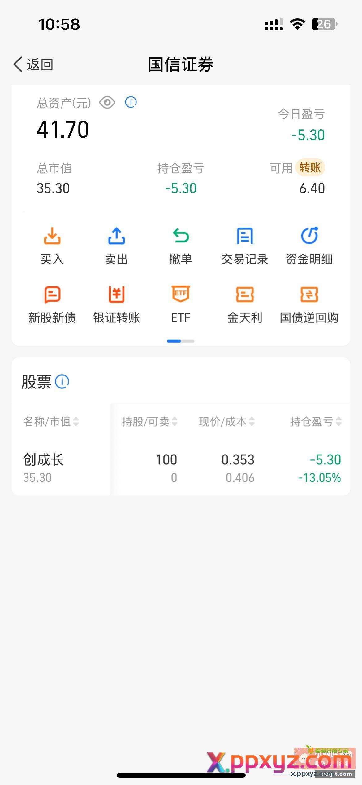 这zfb 的股票咋玩的买了100股进去立马亏5块{ - PPXYZ资源网