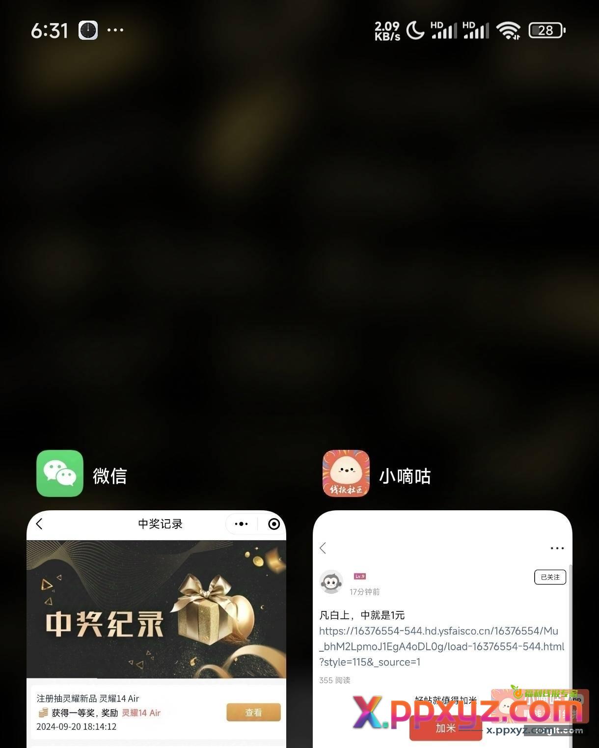 凡白上 中就是1元 - PPXYZ资源网