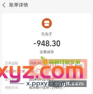 南京银行xyk大毛 支付宝扫商码 - PPXYZ资源网