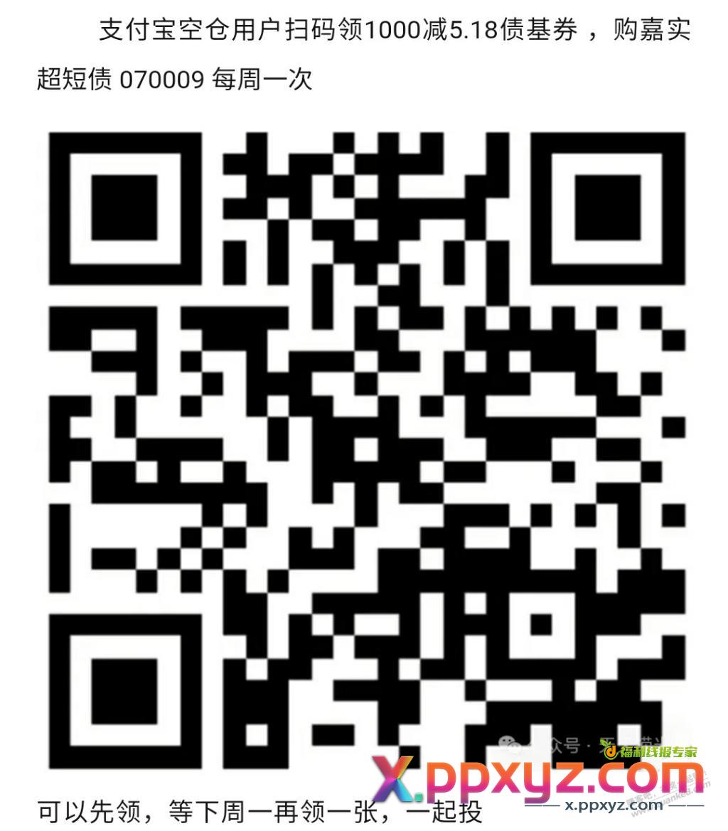 支付宝2.88货币基金券 +5.18债基券 - PPXYZ线报