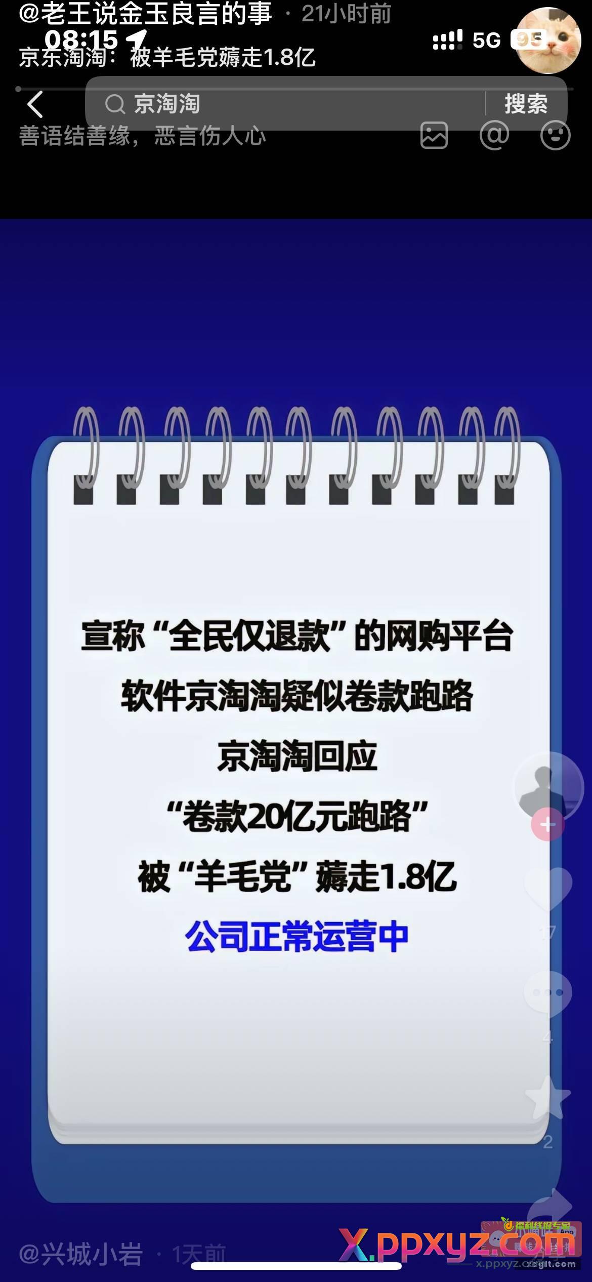 京淘淘 大家听过嘛 然后他跑路了 - PPXYZ资源网