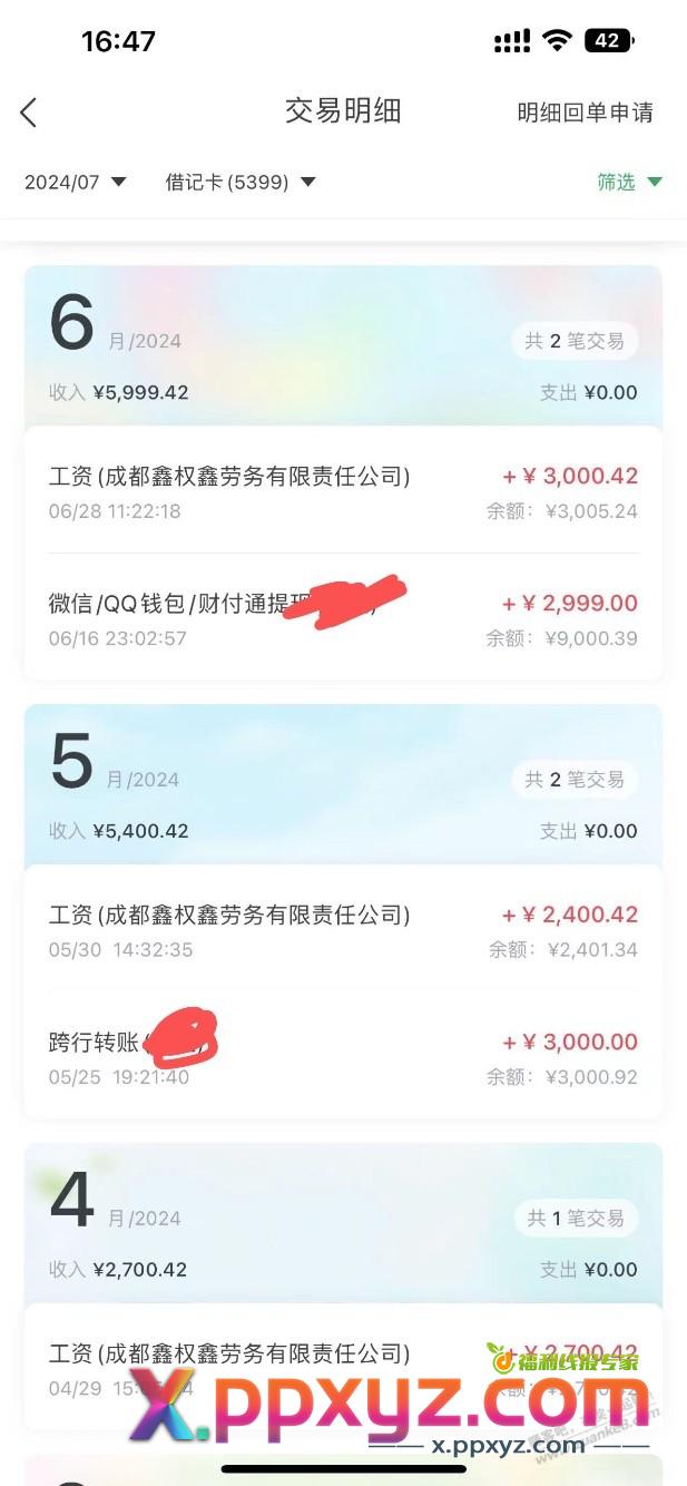 给你们看看最近三年工资收入 - PPXYZ线报