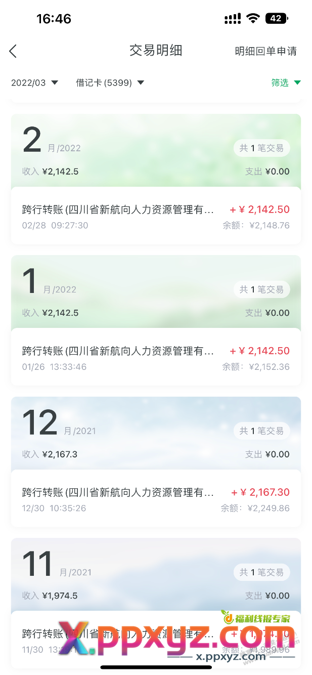给你们看看最近三年工资收入 - PPXYZ线报