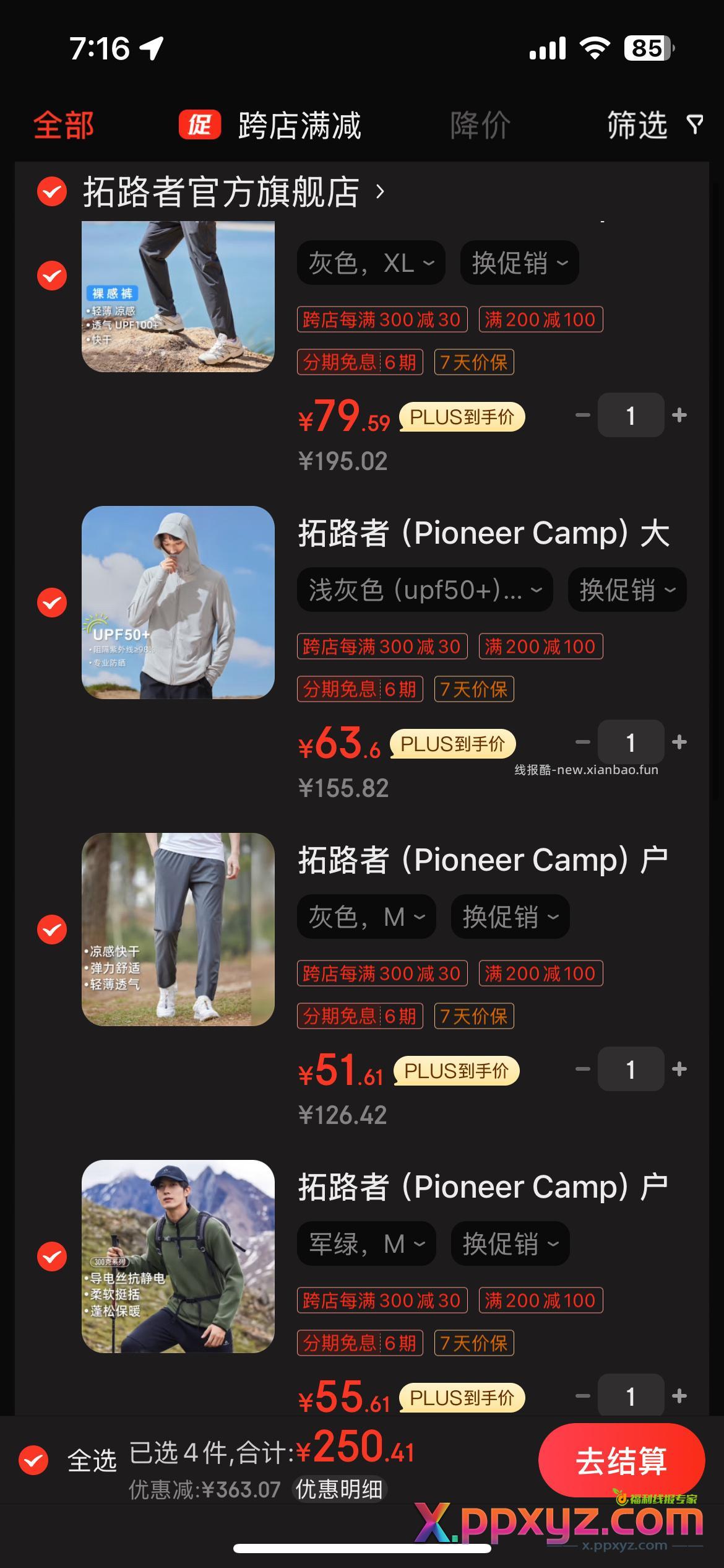 京东拓路者600-300叠加满600-60 - PPXYZ资源网