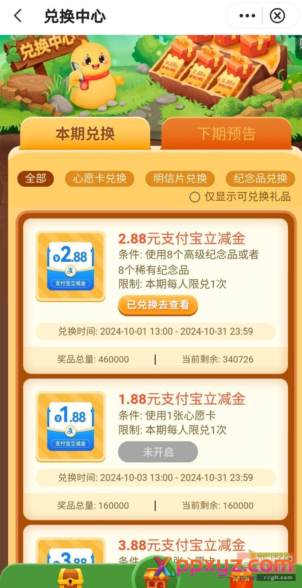 中行支付宝立减金 中行 - PPXYZ资源网