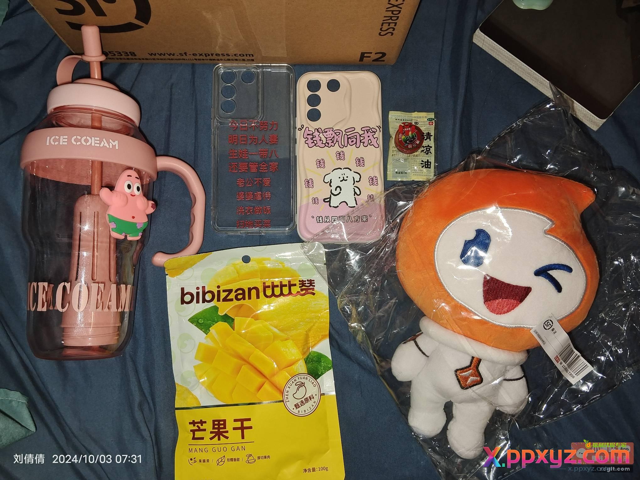 刘倩倩快递分享 除了那个娃娃是中奖的 - PPXYZ资源网