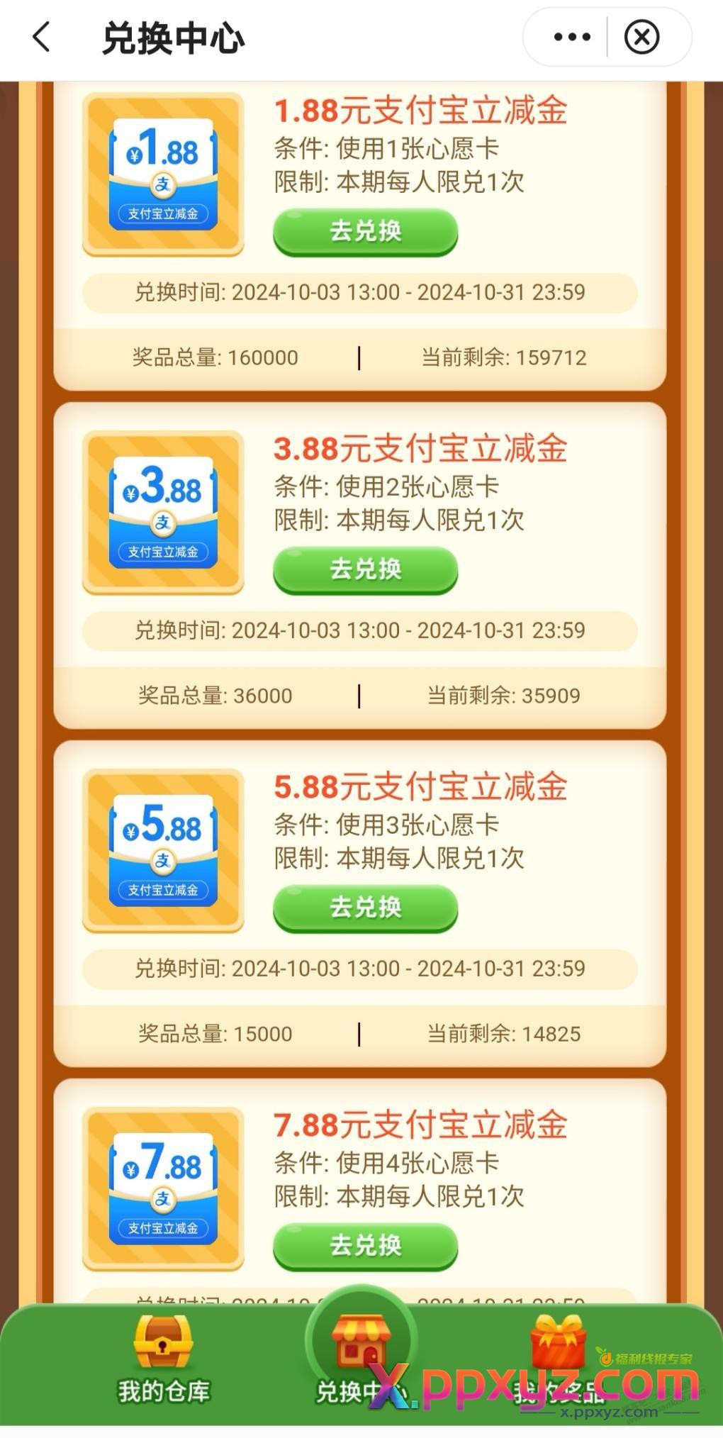 中行微信立减金 - PPXYZ线报