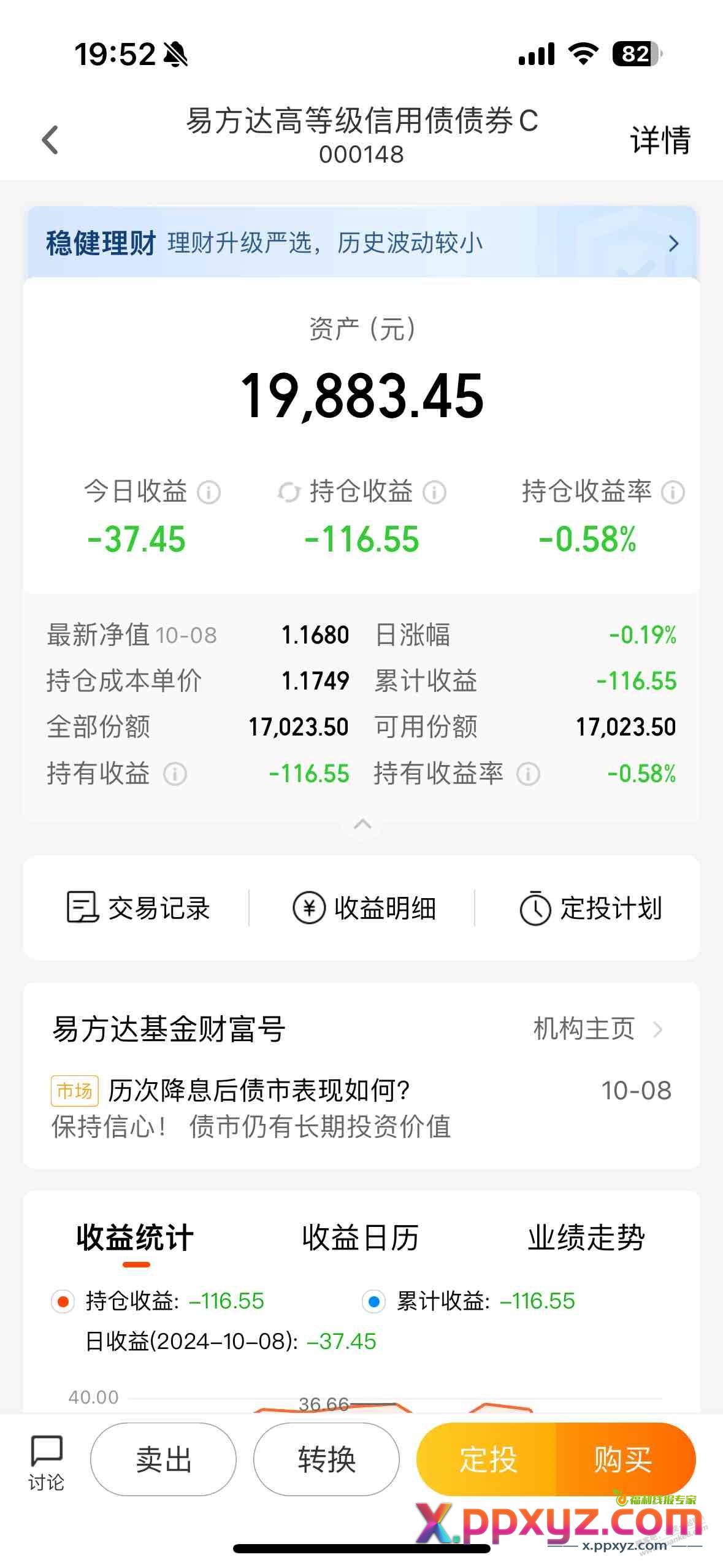 天天基金为了套个50的卷！亏麻了 - PPXYZ线报