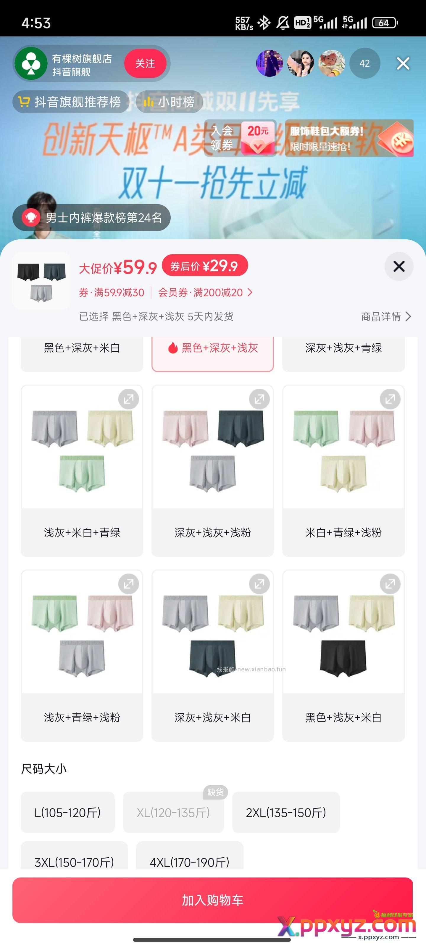 有棵树➕3 私信尺寸和颜色 - PPXYZ资源网