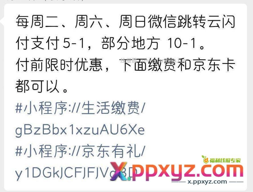 配合云闪付每天的扫微信立减可以便宜1块多 - PPXYZ资源网