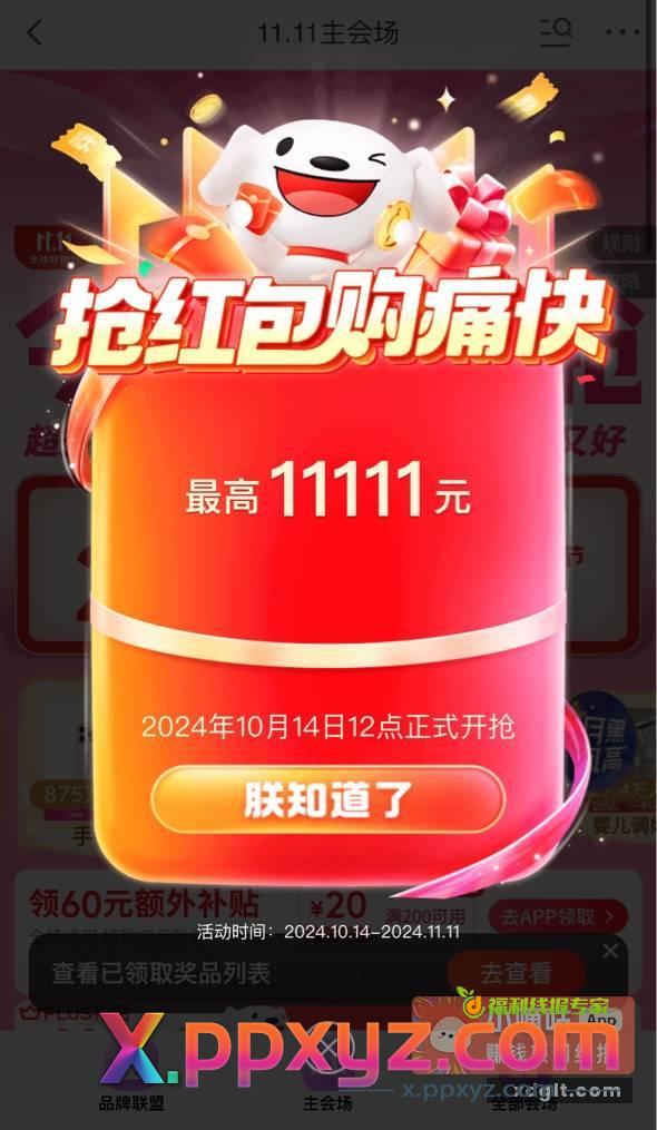 预告⏰京东双十一红包首发 - PPXYZ资源网