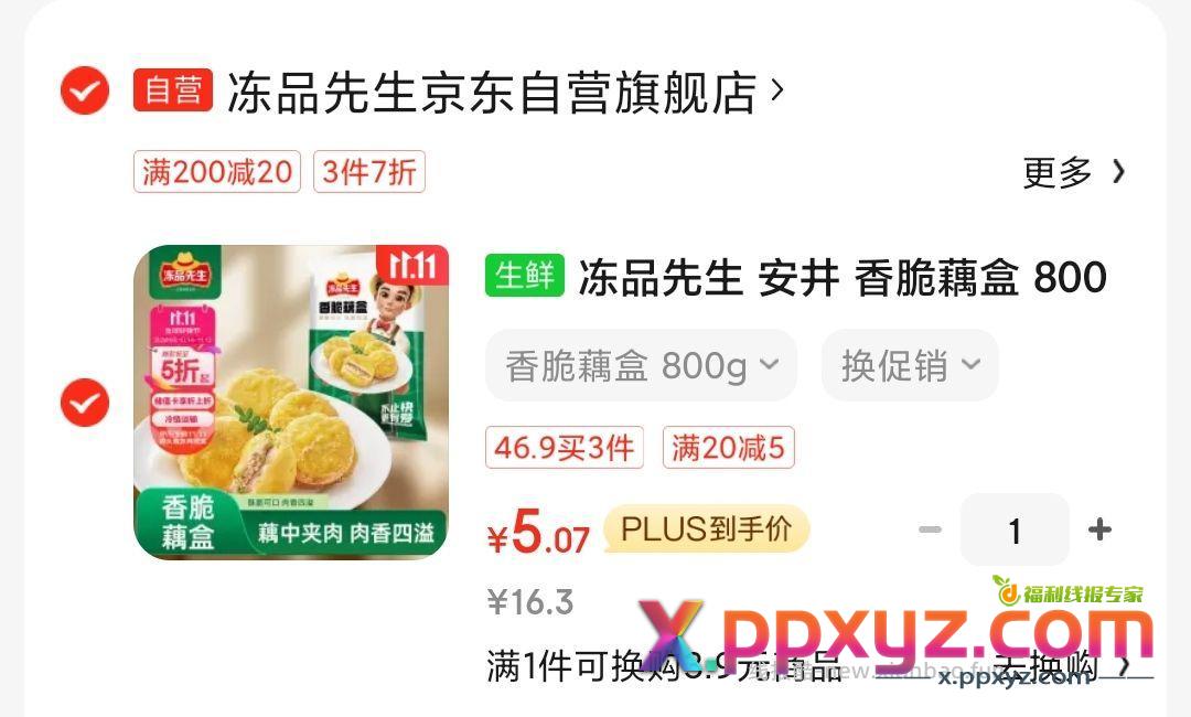 5元 香脆藕盒 800g - PPXYZ资源网