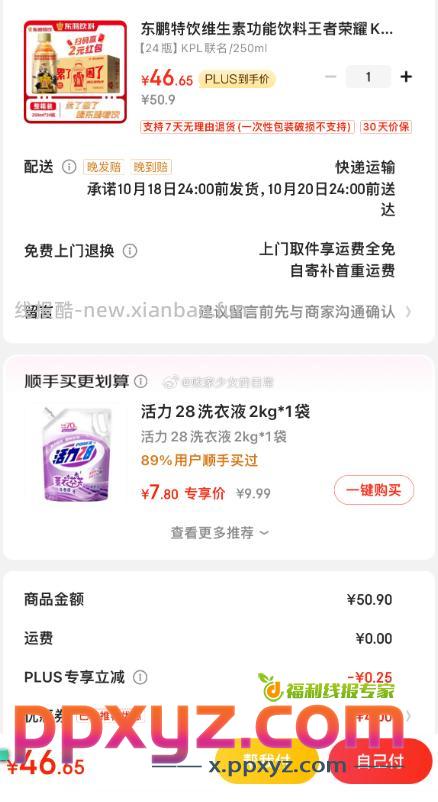 1⃣东鹏特饮维生素功能饮料 KPL联名 250ml*24瓶 - PPXYZ资源网