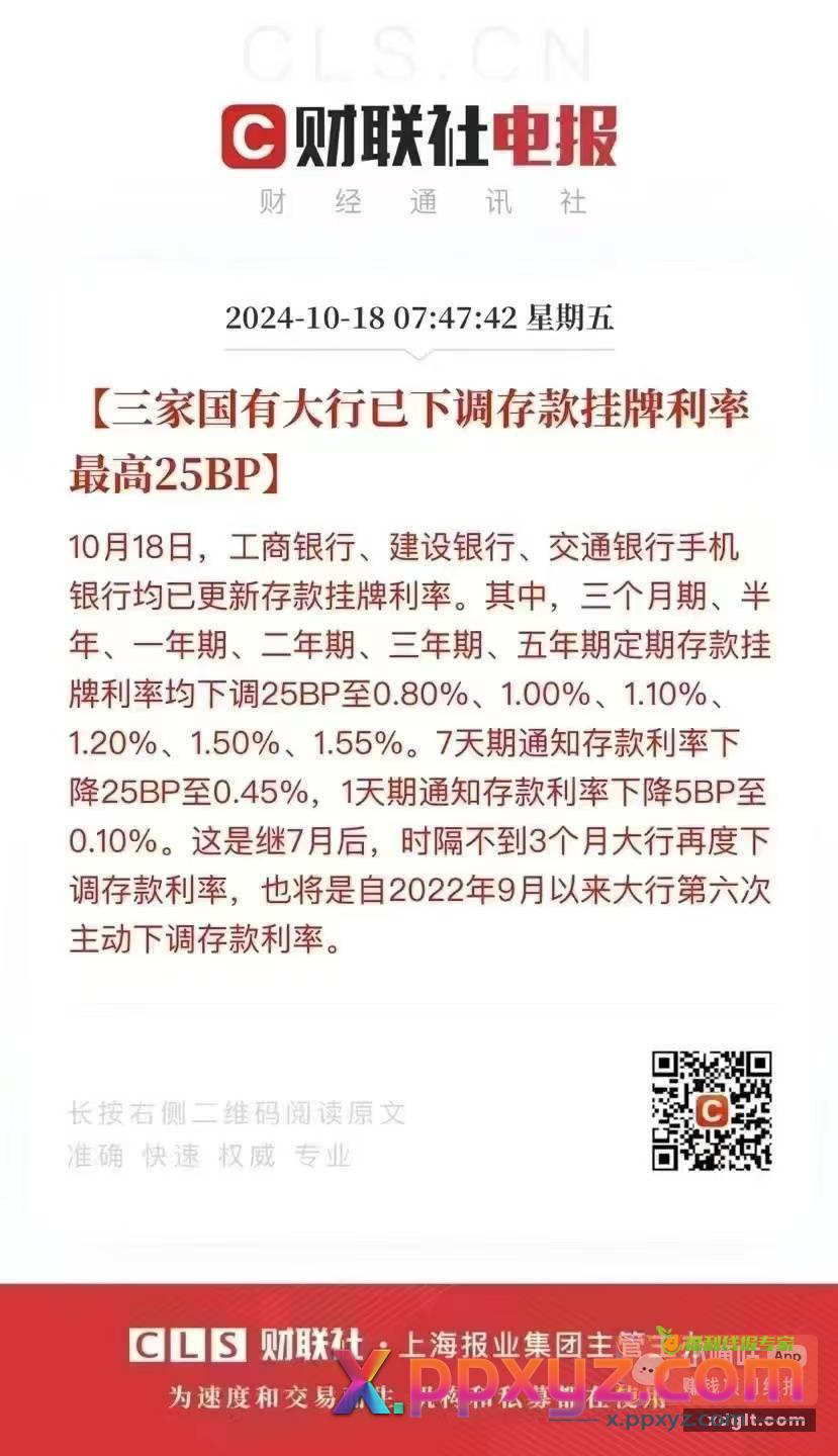 存款利率又下来了 这家伙 - PPXYZ资源网