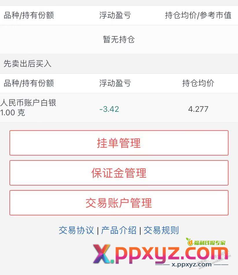 我3年前的纸白银 马上爆仓了 - PPXYZ线报