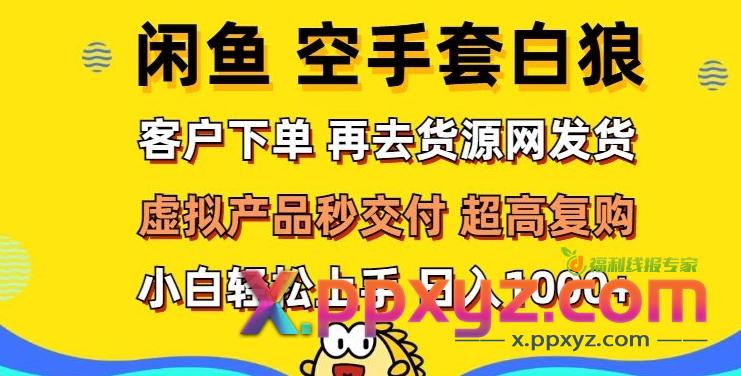 轻松玩转闲鱼 虚拟资产无风险代发 客户下单即交付 秒结款 高复购率 日入多张