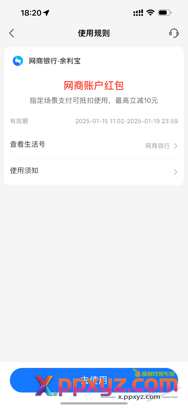 老兄们，网商这个10元要转入多少抵扣呢 - PPXYZ线报