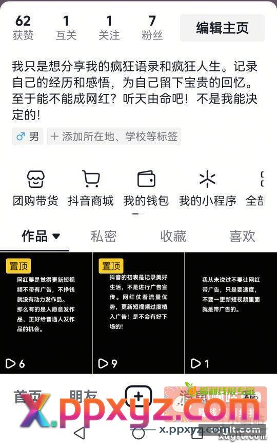 坚持好多天了 只有了了7个粉丝 - PPXYZ资源网
